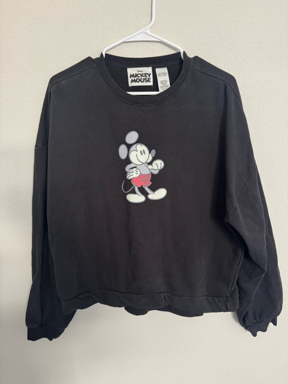 Disney Mickey Mouse Genuine Mousewear Pullover Sweatshirt Black